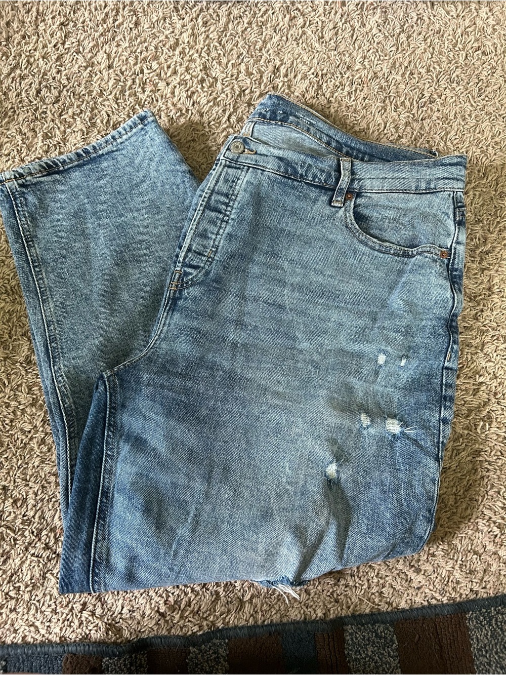 Old Navy Light Blue Straight Leg Jeans